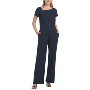 MAGGY LONDON Asymmetrical Neck Jumpsuit